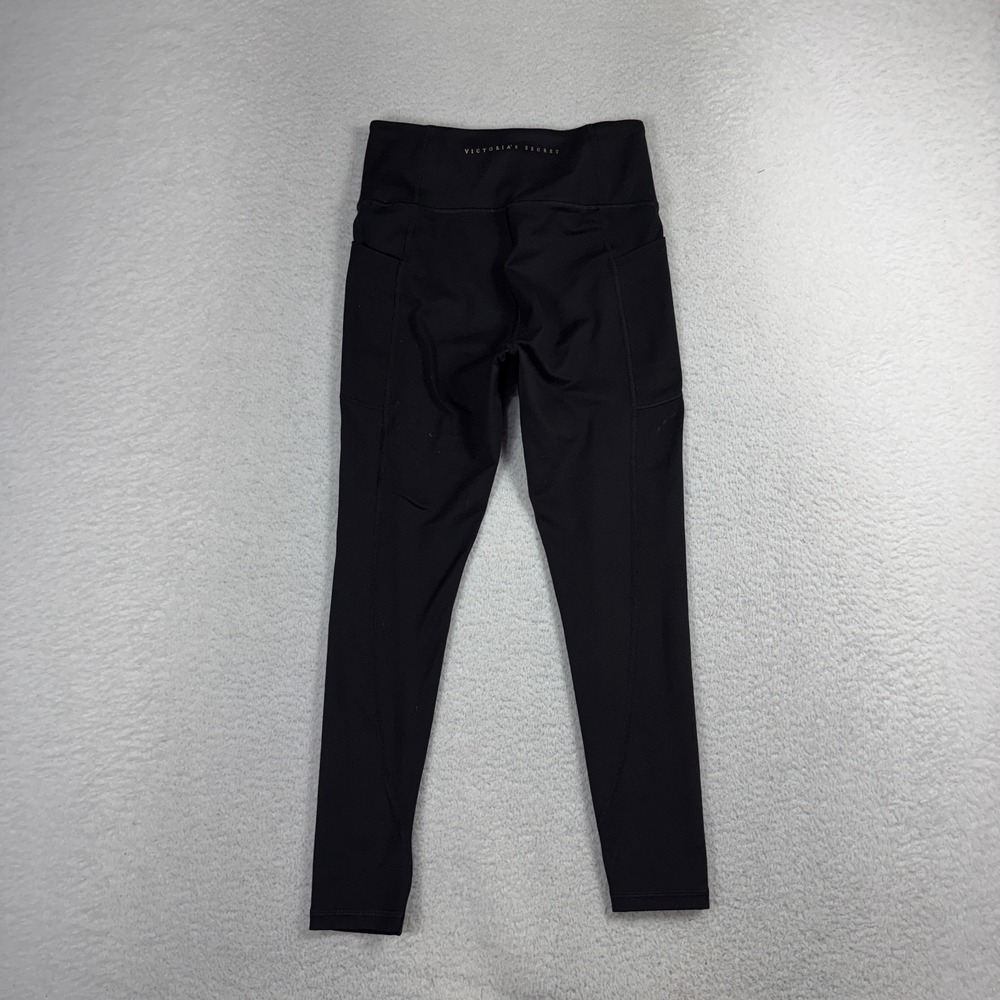 Victoria's Secret Women's Black 3/4 Length Yoga Leggings 6/170/68A W25x23 Sport - Picture 2 of 9